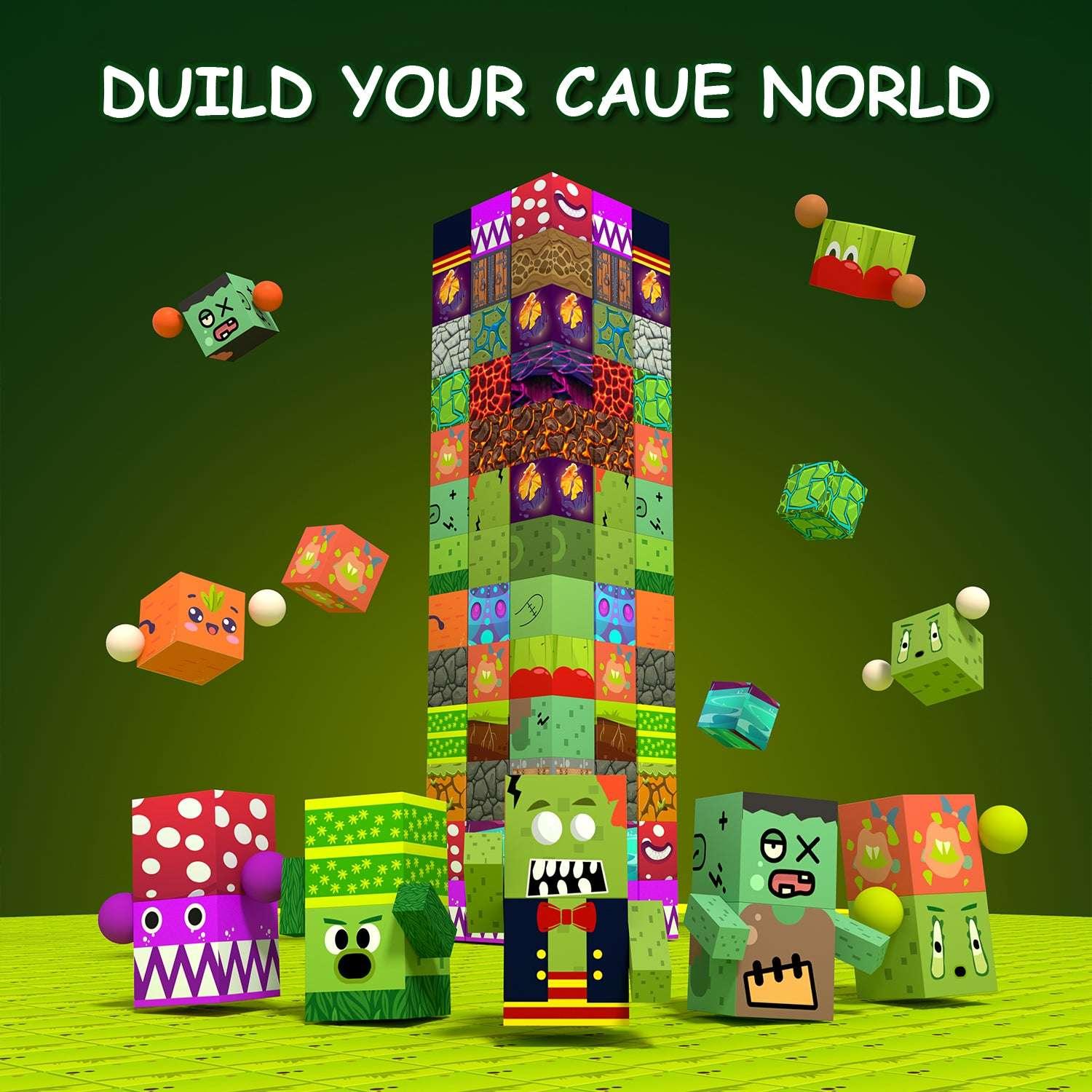 Plants vs. Zombies - 100/150 PCS Magnetic Building Blocks Cubes, Magnet Toys for Kids Age 3+, Toy Building Set for Kids, Magnets Stacking Construction Birthday Gifts for Boys Girls Age 4-8, 8-12